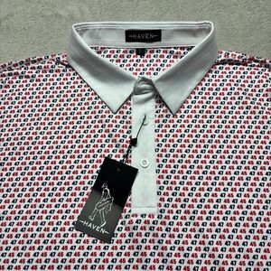 Haven Polo Shirt Mens Large 45 47 Commander In Chief Patriotic Golf NEW